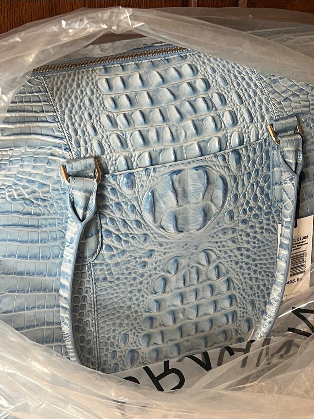 BRAHMIN Duxbury Weekender Heavenly Blue Melbourne NWT - Picture 2 of 5